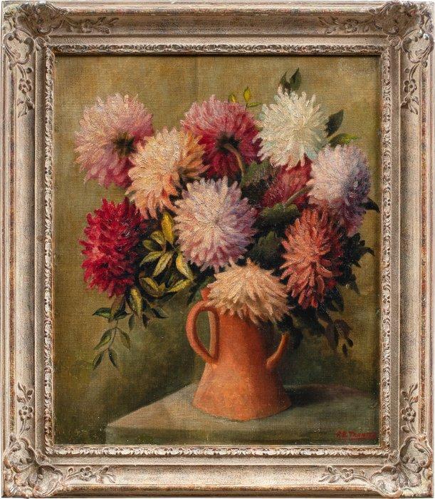 English school (XX) - Vase of Flowers, Antiek en Kunst, Kunst | Schilderijen | Klassiek