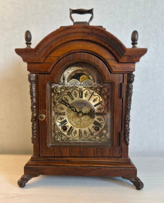 Pendule de cheminée - Warmink - Bois, Laiton - 1960-1970, Antiek en Kunst, Antiek | Klokken