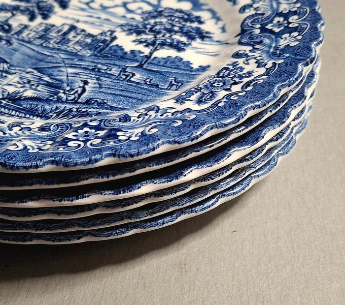 British Anchor - Eetservies voor 6 - Olde Country Castles -, Antiquités & Art, Antiquités | Meubles | Tables