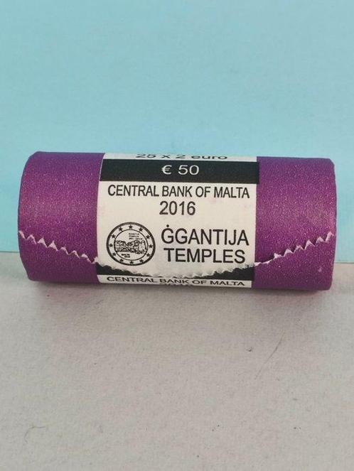 Malte. 2 Euro 2016 Gigantija Temples (25 monete) in, Postzegels en Munten, Munten | Europa | Euromunten