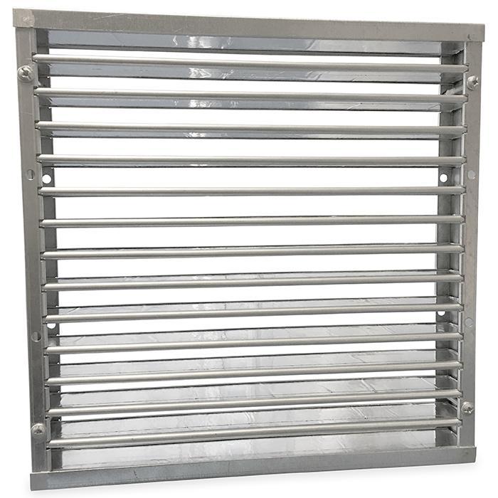 Brandwerend vierkant lamellenrooster 300 x 300mm, Doe-het-zelf en Bouw, Ventilatie en Afzuiging, Nieuw, Verzenden