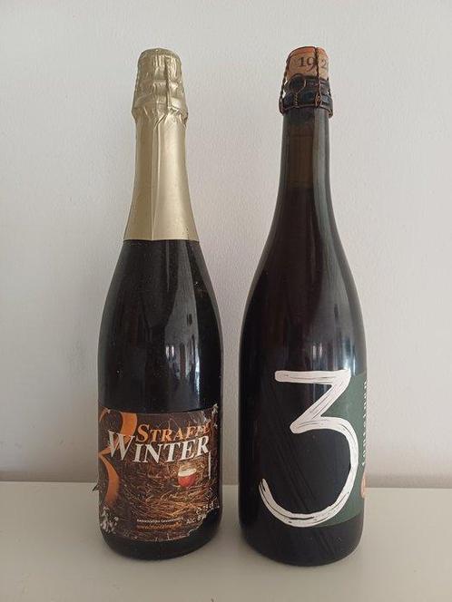 3 Fonteinen - Straffe Hiver & Strenge Hiver - 75cl -  2, Verzamelen, Wijnen