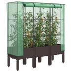 vidaXL Plantenbak verhoogd met kashoes 120x40x140 cm, Tuin en Terras, Verzenden, Nieuw