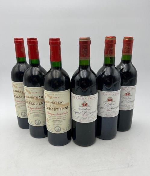 1999 x 3 Château Capet Duverger & 2005 x 3 Château La, Verzamelen, Wijnen