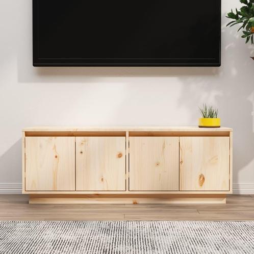 vidaXL Meuble TV 110x34x40 cm Bois de pin massif, Maison & Meubles, Armoires | Mobilier de télévision, Neuf, Envoi