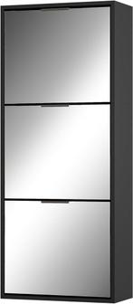 Schoenenkast - Schoenenrek - 121,5x50x23 cm - Zwart - UEV, Verzenden, Nieuw