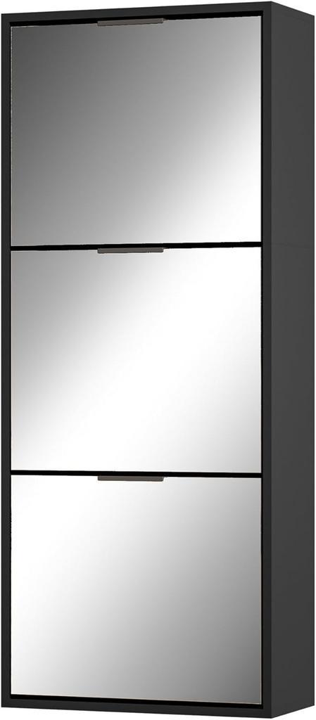 Schoenenkast - Schoenenrek - 121,5x50x23 cm - Zwart - UEV, Huis en Inrichting, Kasten | Lockerkasten, Nieuw, Verzenden