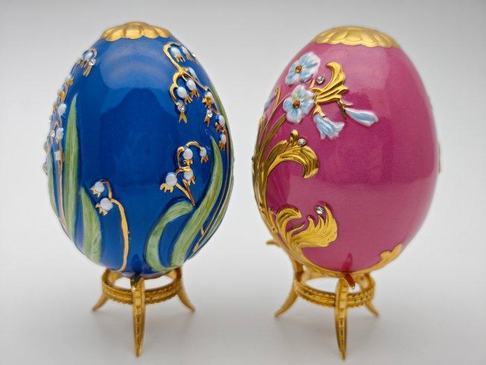 Fabergé ei - 2 House of Fabergé Eggs - Porselein, Antiquités & Art, Curiosités & Brocante
