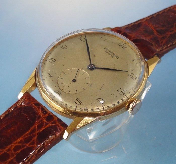 Universal Genève - Classic 18K Gold 11244 - Caliber UG 262,, Handtassen en Accessoires, Horloges | Heren