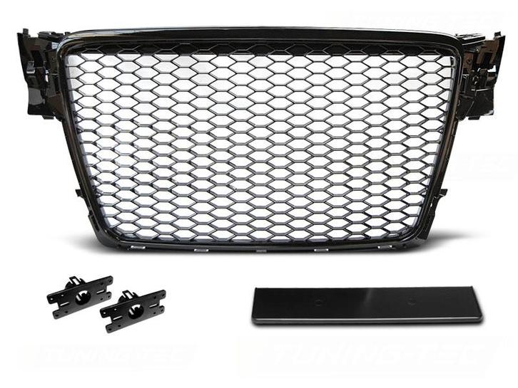 Grille | RS type | Audi A4 B8 2008-2011 | ABS Kunststof | me, Auto-onderdelen, Carrosserie, Nieuw, Audi, Verzenden