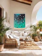 Juli Lampe - Drifting in the emerald waters of the bay Cala, Antiek en Kunst