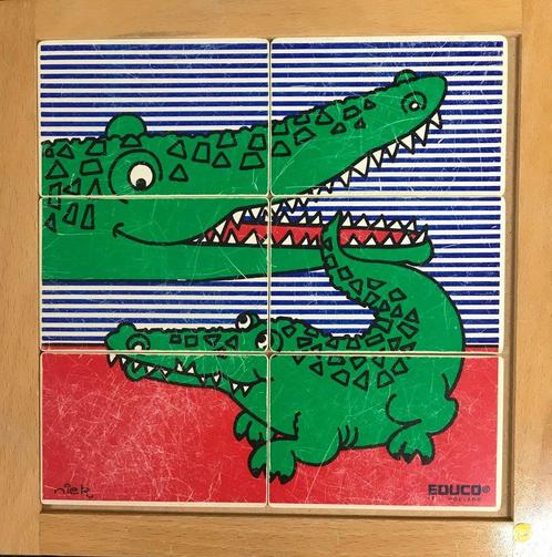 Educo puzzel krokodilmoeder met kind (omschr.), Livres, Livres scolaires, Envoi