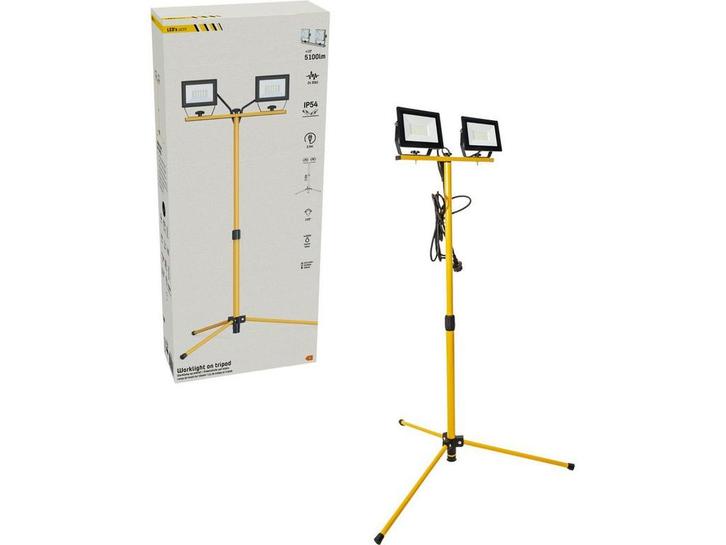 LEDs Work Bouwlamp met DUO Statief 6370 - IP54 waterdicht -, Huis en Inrichting, Woonaccessoires | Overige, Nieuw, Verzenden
