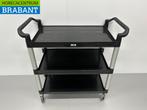HCB Chariot de service en plastique 3 étages 102 cm Horeca, Verzenden