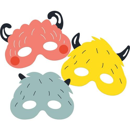 Monster Maskers Bash 6st, Hobby en Vrije tijd, Feestartikelen, Nieuw, Verzenden
