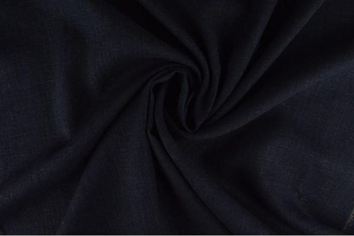 10 meter linnen viscose - Navy, Hobby en Vrije tijd, Stoffen en Lappen, 120 cm of meer, 200 cm of meer, Overige kleuren, Nieuw