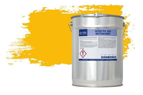 Wixx PU 150 Betonverf RAL 1023 | Verkeersgeel 2.5L, Doe-het-zelf en Bouw, Verf, Beits en Lak, Nieuw, Verzenden