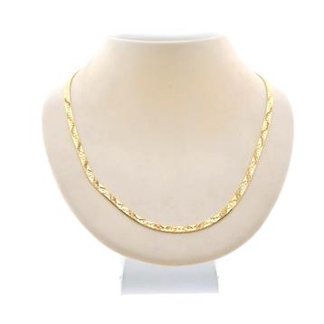 Gouden schakel ketting met print 52 cm | Midas, Ophalen of Verzenden