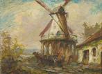 Julien Van de Veegaete (1886-1960) - De Molen, Antiek en Kunst, Kunst | Schilderijen | Klassiek