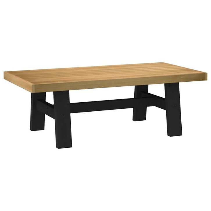 vidaXL Salontafel NOAIN A-vormige poten 120x60x40 cm massief, Huis en Inrichting, Tafels | Salontafels, Nieuw, Verzenden