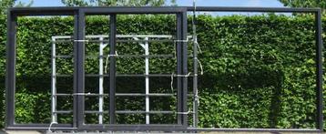 aluminium schuifraam , schuifdeur ,pui 642 x 252 zwart 9005 beschikbaar voor biedingen