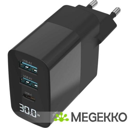 Sitecom 30W Power Delivery Wall Charger with LED display, Computers en Software, Pc- en Netwerkkabels, Nieuw, Verzenden