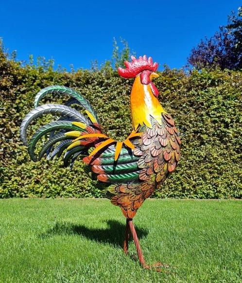 Sculpture, Metalen Haan - 85 cm - Métal, Antiek en Kunst, Kunst | Designobjecten