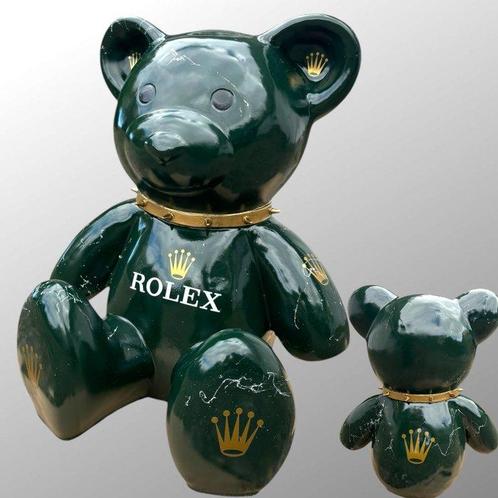 AmsterdamArts - XL Rolex luxury teddy bear statue, Antiquités & Art, Art | Peinture | Moderne