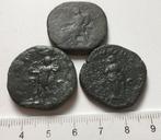 Empire romain Sestertius Group of 3x large bronze sestertius, Postzegels en Munten
