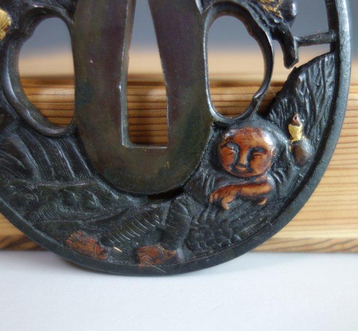 houtvester rust - Koper - Japan - Late Edo periode, Antiek en Kunst, Antiek | Overige Antiek