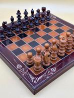 Schaakspel - Vintage-inspiriertes Schachspiel – Klappbar und