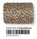 Touw koord rol 100 meter naturel-bruin-wit 100meter, Nieuw