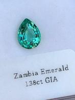 1 pcs Vert Émeraude - 1.38 ct - Gemological Institute of, Nieuw