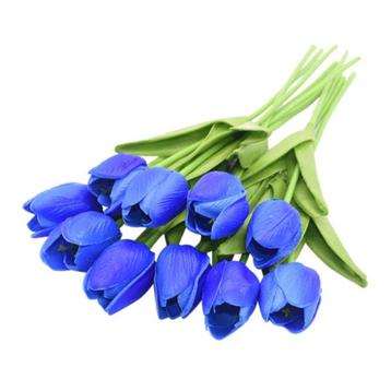 Kunst Boeket - Tulpen Zijden Bloemen Tulp Luxe Boeketten, Verzenden