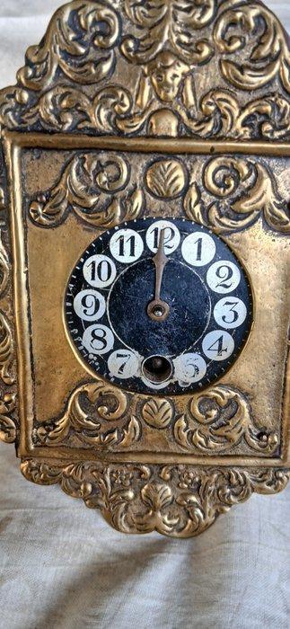 Klok - Koper - 1850-1900 - Mini klok, Antiek en Kunst, Antiek | Klokken