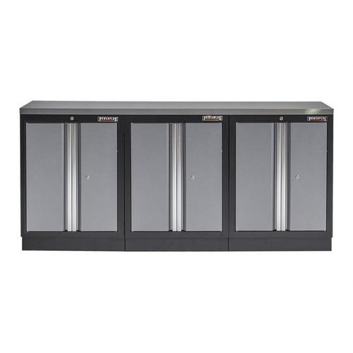 Werkbank set met MDF werkblad met RVS plaat omkleed en 3, Doe-het-zelf en Bouw, Werkbanken, Ophalen of Verzenden