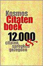 Kosmos groot citaten boek 9789021533674, Verzenden