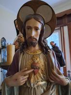Antiek Kerkbeeld - Jezus Heilig Hart - 110 cm - Antiek -