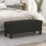 vidaXL Bankje 100x35x41 cm stof zwart, Huis en Inrichting, Verzenden, Nieuw