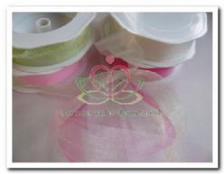 Lint Voile 25mm / meter - groen 62 Lint Voile 25mm, Hobby en Vrije tijd, Knutselen, Nieuw