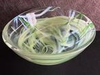 Kosta Boda - Anna Ehrner-“Tempera Green” Art Glass Bowl -, Antiek en Kunst