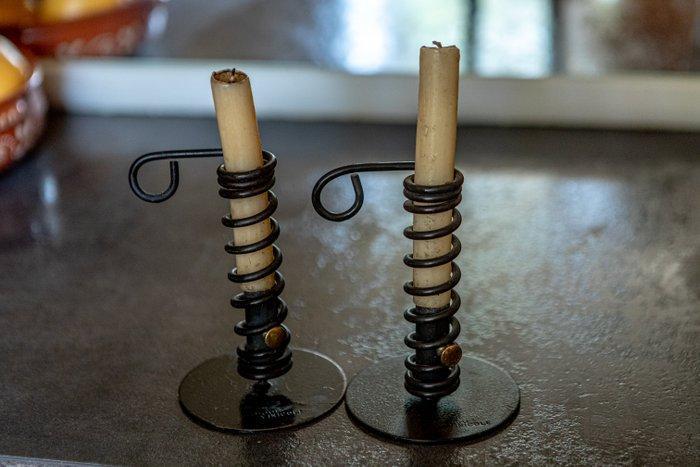 LAnjou Vinicole - Bougeoir (2) - Fer, Antiquités & Art, Curiosités & Brocante