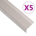 vidaXL Trapneuzen L-vormig 5 st 90 cm aluminium, Verzenden, Nieuw
