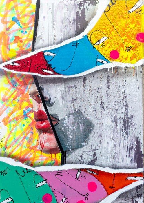 UTOPIA XX - Bubbles mix A-0.2.4, Antiek en Kunst, Kunst | Schilderijen | Modern