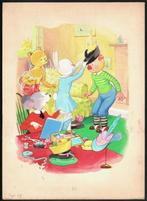 Leslie Ellis (XX - Bobby Bear - Grote originele illustratie, Antiek en Kunst