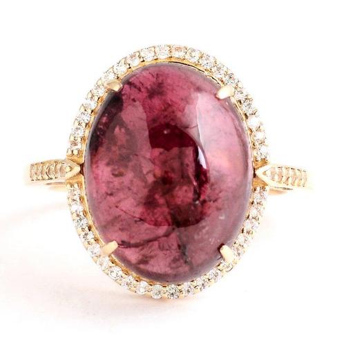 Zonder Minimumprijs - Ring - 14 karaat Geel goud -  13.08ct., Handtassen en Accessoires, Ringen