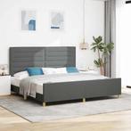 vidaXL Donkergrijze Stof Bedframe 200x200 cm, Verzenden, Nieuw