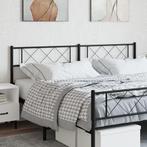 vidaXL Hoofdbord 200 cm metaal zwart, Huis en Inrichting, Slaapkamer | Bedden, Verzenden, Nieuw