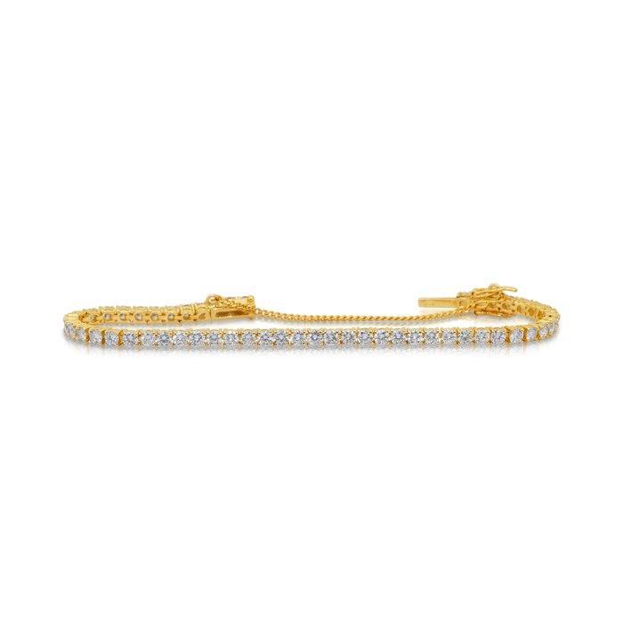 Armband - 18 karaat Geel goud - 5.01ct. tw. Diamant, Handtassen en Accessoires, Armbanden