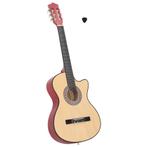 vidaXL Gitaar cutaway met 6 snaren western akoestisch 38, Verzenden, Nieuw